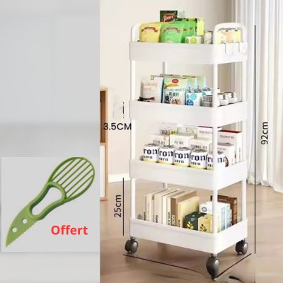 Étagère de rangement mobile pour cuisine