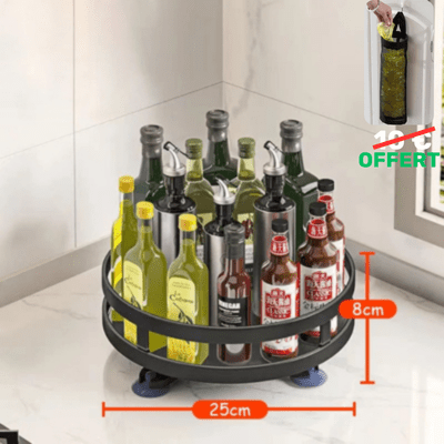 RANGEMENT CUISINE ROTATIF 360 DEGRE POUR ÉPICES - Cuisine De Sousou