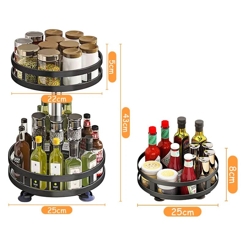 RANGEMENT CUISINE ROTATIF 360 DEGRE POUR ÉPICES - Cuisine De Sousou